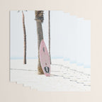 California Beach Pink Surfboard Wrapping Paper Gallery Image 3
