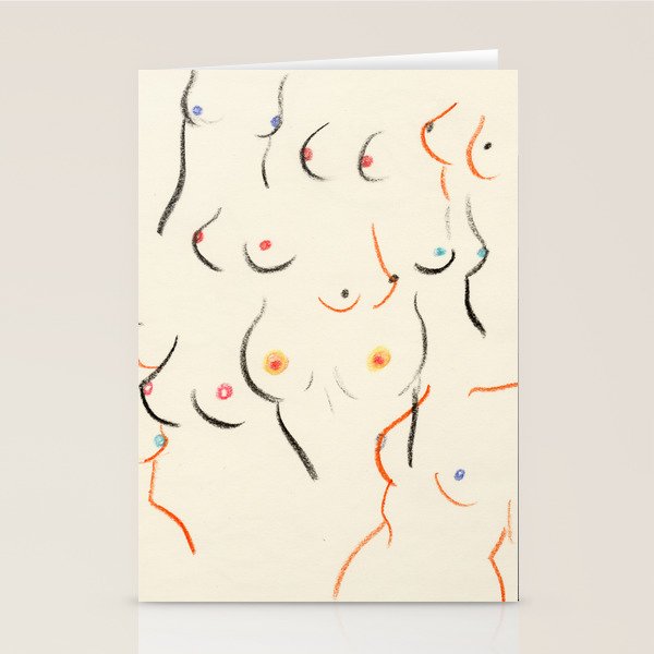 Breasts in Cream Stationery Card Gallery Image 1