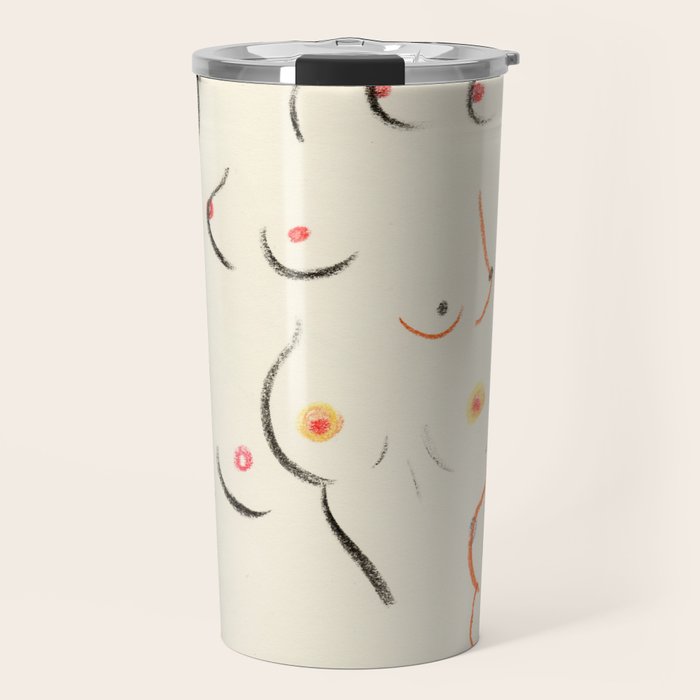 Breasts in Cream Travel Mug Gallery Image 1