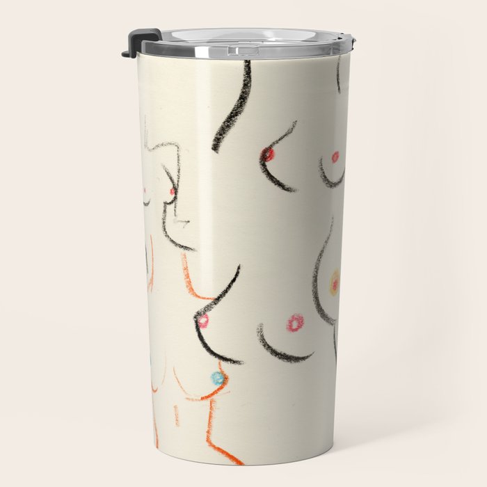 Breasts in Cream Travel Mug Gallery Image 3