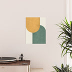 Halfmoon Colorblock 2 - Gold Green  Poster Gallery Image 2
