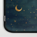 Golden Sun Moon and Stars Radiating the Universes Light Within You Laptop Sleeve Gallery Image 3
