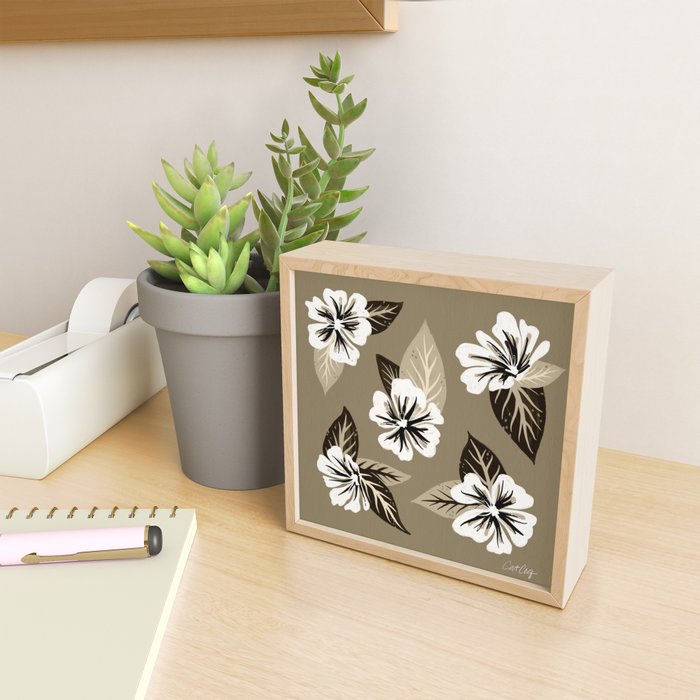 Mountain Wild Flowers - Sepia Mini Art Print Gallery Image 2