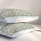 Mid Century Modern Berry Vine Sage and Mint Green Pillow Sham Gallery Image 3