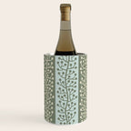 Mid Century Modern Berry Vine Sage and Mint Green Wine Chiller Gallery Image 2
