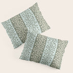 Mid Century Modern Berry Vine Sage and Mint Green Pillow Sham Gallery Image 3