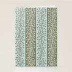 Mid Century Modern Berry Vine Sage and Mint Green Stationery Card Gallery Image 2
