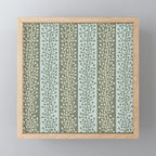 Mid Century Modern Berry Vine Sage and Mint Green Mini Art Print Gallery Image 1
