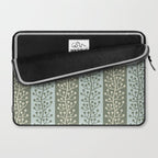 Mid Century Modern Berry Vine Sage and Mint Green Laptop Sleeve Gallery Image 2