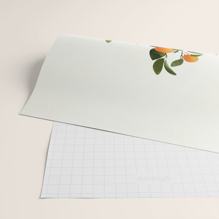  Orange Tree Branch in a Vase 02 Wrapping Paper Gallery Image 2