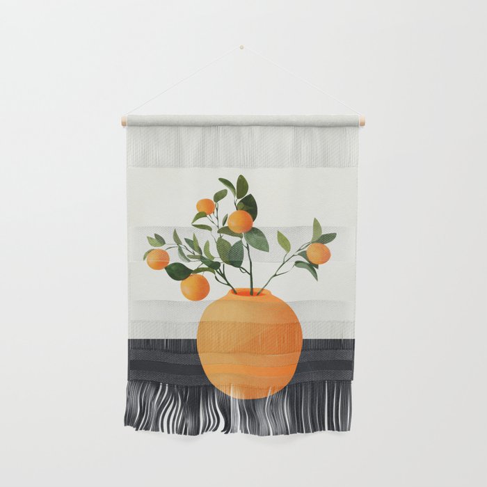  Orange Tree Branch in a Vase 02 Wall Hanging Gallery Image 1