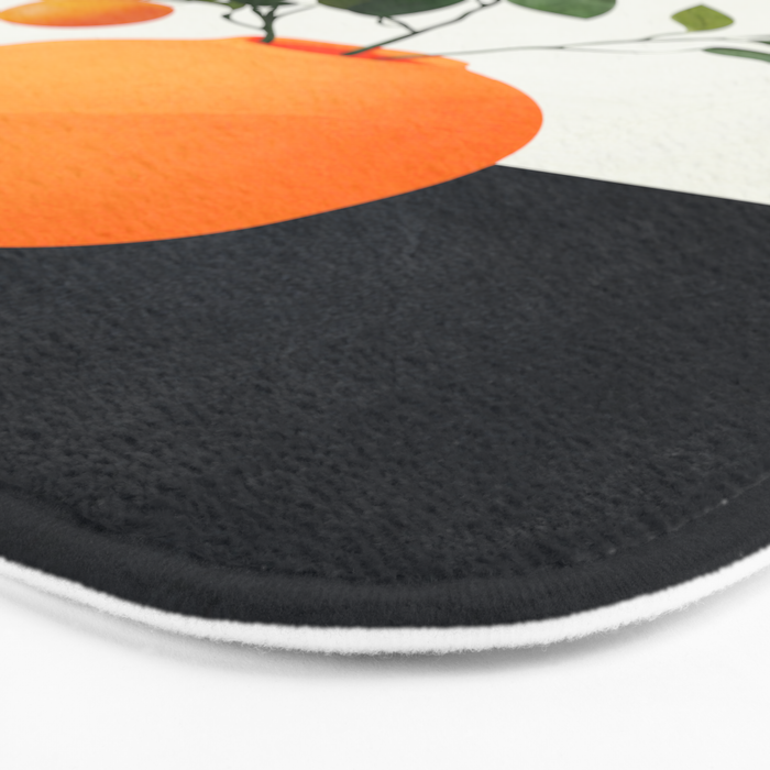  Orange Tree Branch in a Vase 02 Bath Mat Gallery Image 3