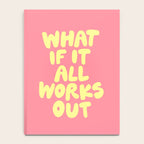 What If It All Works Out typography print Notebook Gallery Image 4
