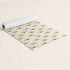 Sunrise - black and cream Yoga Mat Gallery Image 2