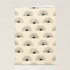 Sunrise - black and cream Stationery Card Gallery Image 2