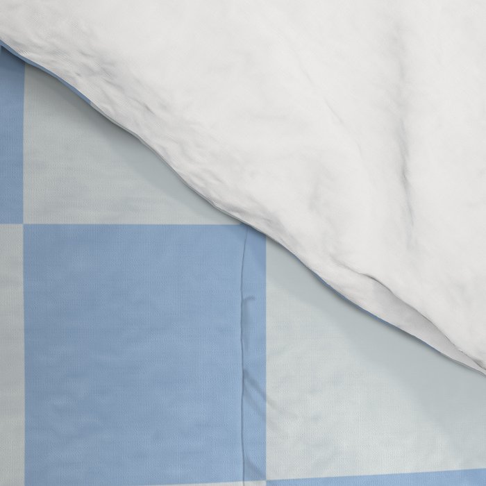 Checkerboard Mini Check Pattern in Powder Blue Comforter Gallery Image 4