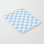 Checkerboard Mini Check Pattern in Powder Blue Notebook Gallery Image 3