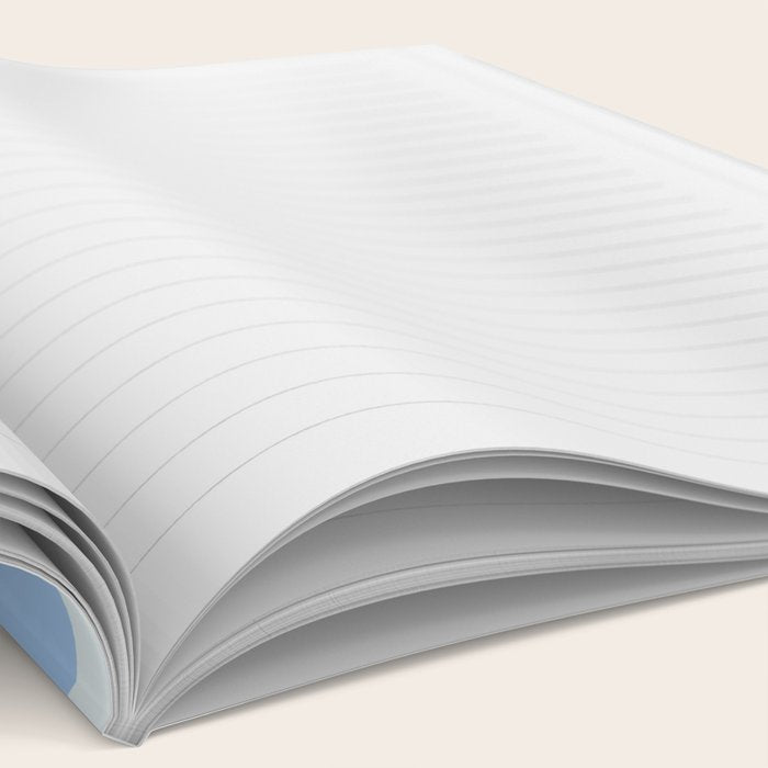 Checkerboard Mini Check Pattern in Powder Blue Notebook Gallery Image 2