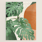 Tropical Leaves- Abstract Art  Jigsaw Puzzle Gallery Image 1