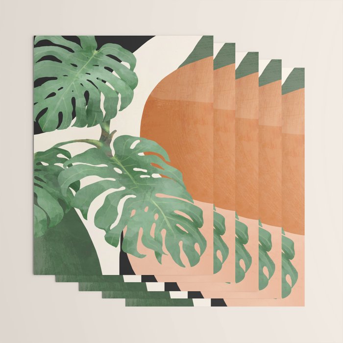 Tropical Leaves- Abstract Art  Wrapping Paper Gallery Image 3