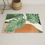 Tropical Leaves- Abstract Art  Rug Gallery Image 1