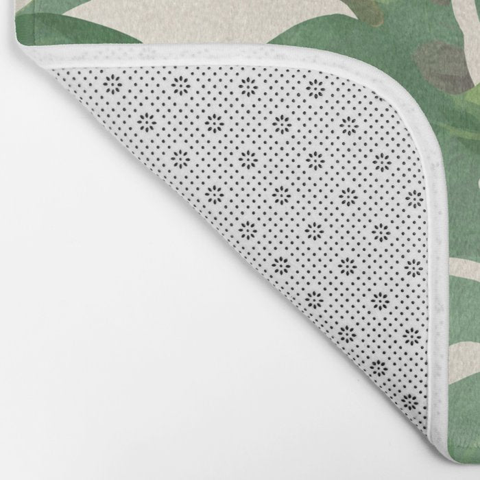 Tropical Leaves- Abstract Art  Bath Mat Gallery Image 2