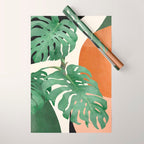 Tropical Leaves- Abstract Art  Wrapping Paper Gallery Image 1