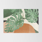 Tropical Leaves- Abstract Art  Rug Gallery Image 2