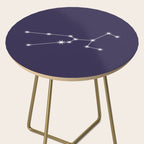 Taurus Zodiac Star Constellation Line Art Dark Purple Side Table Gallery Image 2