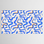 Blue Snakes Pattern Tablecloth Gallery Image 2