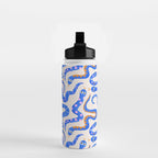 Blue Snakes Pattern Water Bottle Gallery Image 2