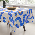Blue Snakes Pattern Tablecloth Gallery Image 3