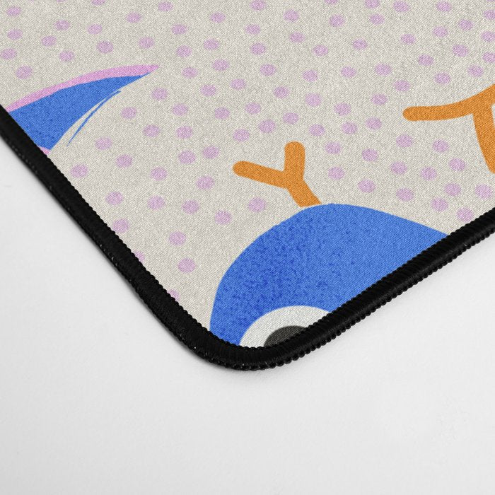 Blue Snakes Pattern Desk Mat Gallery Image 4