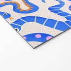 Blue Snakes Pattern Welcome Mat Gallery Image 2