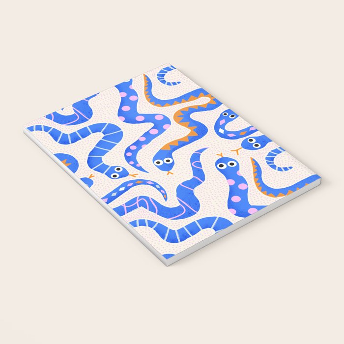 Blue Snakes Pattern Notebook Gallery Image 3