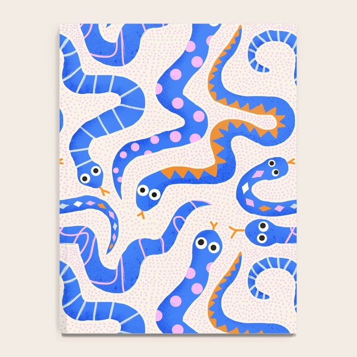 Blue Snakes Pattern Notebook Gallery Image 4