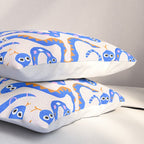Blue Snakes Pattern Pillow Sham Gallery Image 3