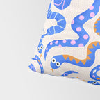 Blue Snakes Pattern Pillow Sham Gallery Image 4