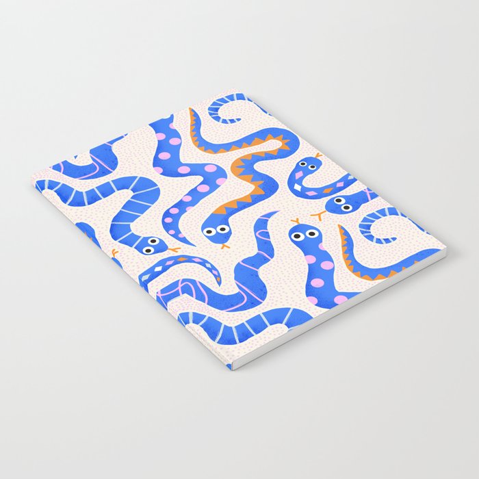 Blue Snakes Pattern Notebook Gallery Image 2