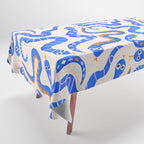 Blue Snakes Pattern Tablecloth Gallery Image 1
