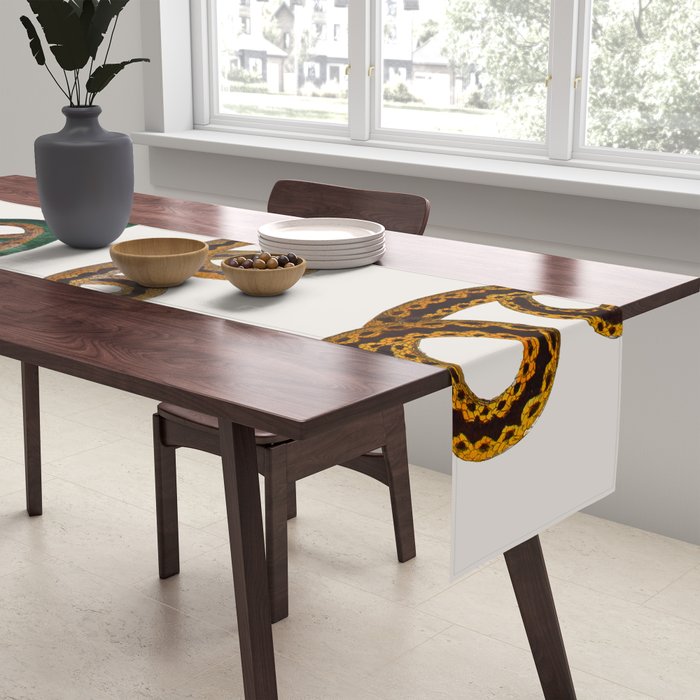 Albertus Seba Baby Breath Snakes  Table Runner Gallery Image 2