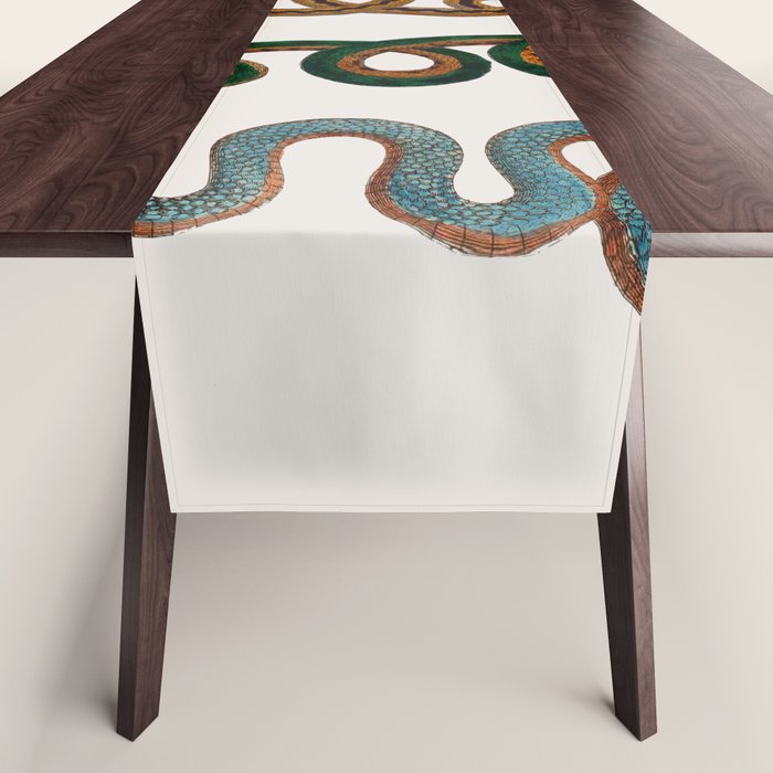Albertus Seba Baby Breath Snakes  Table Runner Gallery Image 1
