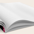 Pink Glitter Checkered Print in Black Notebook Gallery Image 2