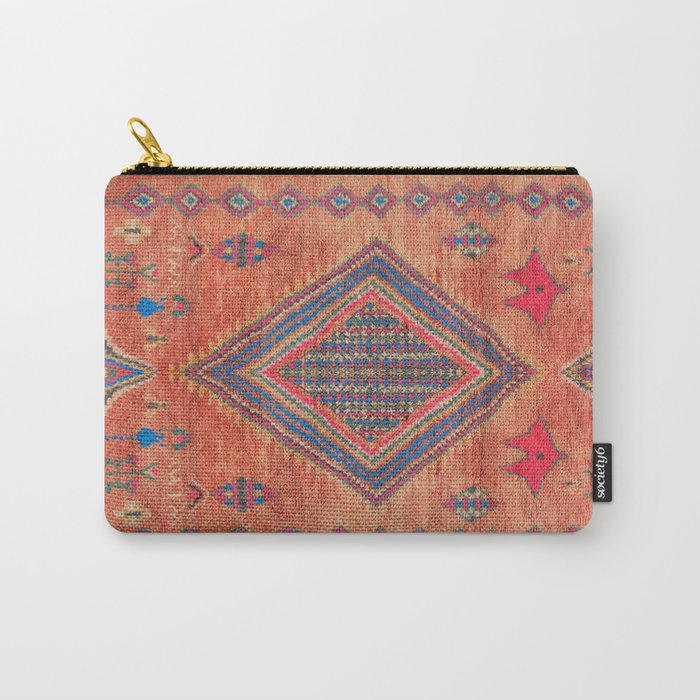 Vintage Moroccan Berber Crapet Carry All Pouch Gallery Image 1