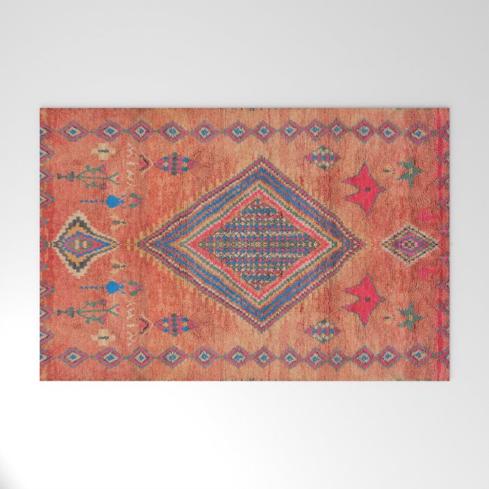 Vintage Moroccan Berber Crapet Welcome Mat Gallery Image 1