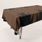 Geometric Southwestern Minimalism - Earthy Burnt Orange Tablecloth Gallery Image 1