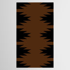 Geometric Southwestern Minimalism - Earthy Burnt Orange Tablecloth Gallery Image 2
