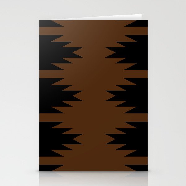Geometric Southwestern Minimalism - Earthy Burnt Orange Stationery Card Gallery Image 2