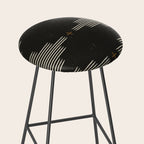 Southwestern Minimalist Black & White Stool Gallery Image 2