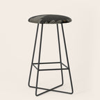 Southwestern Minimalist Black & White Stool Gallery Image 1